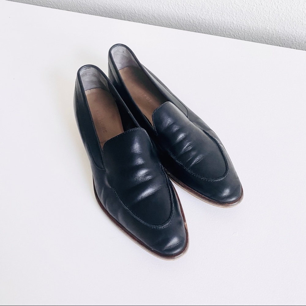 Everlane Size 8 Black Italian Loafers